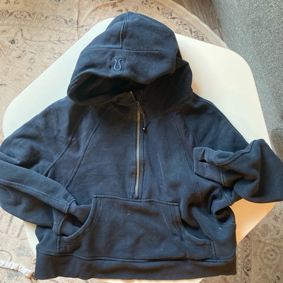 Lululemon Scuba Oversized 1/2 Zip Hoodie - True Navy - Picture 2 of 4